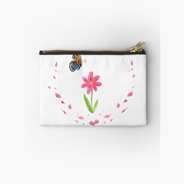 Item preview, Watercolor Pink Flower and Butterfly Illustration designed and sold by Emianartstudio.