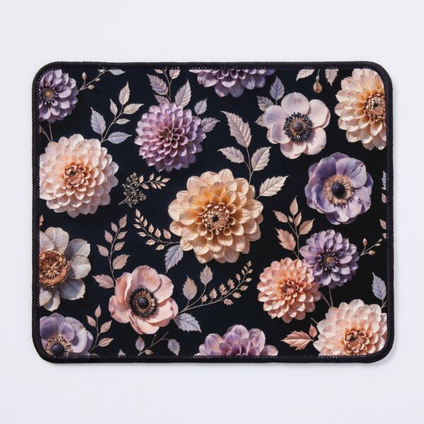 Item preview, Dark Maximalist Floral Seamless Pattern designed and sold by IntelliMindDesigns.