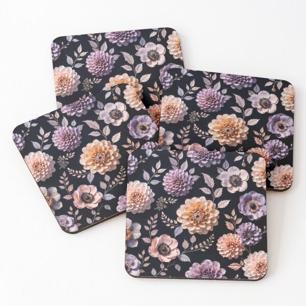 Item preview, Dark Maximalist Floral Seamless Pattern designed and sold by IntelliMindDesigns.