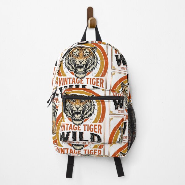 Item preview, Vintage Roaring Tiger Retro Sunset Wildlife Graphic Design designed and sold by pranshuvibes.
