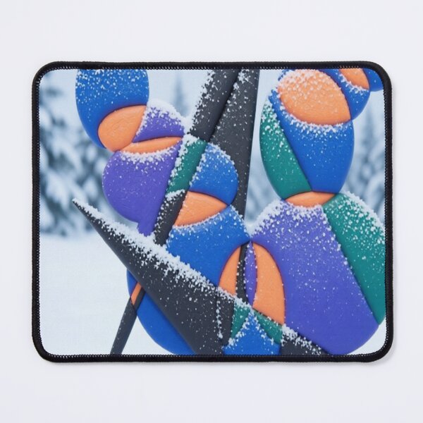Item preview, symbols dark C snowy winter colorful geometric winter abstract design designed and sold by SmashingDeals.