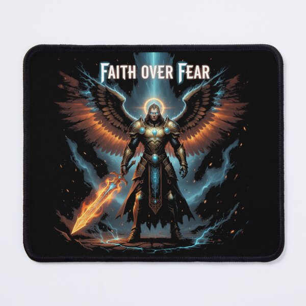Item preview, Epic Warrior Angel Faith Over Fear Divine Power Design designed and sold by Avery Lane Studios.