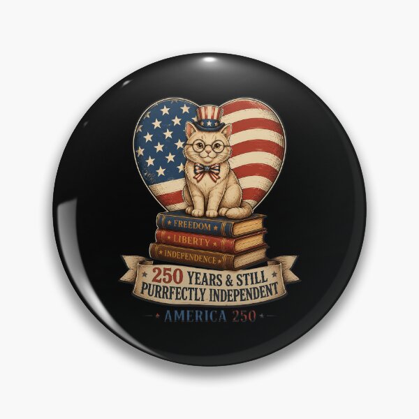 Item preview, 250 Anniversary USA Book Cute Cat 4th of July designed and sold by OlakunleOloroz.