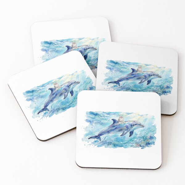 Item preview, ​Dolphin and Cat Ocean Adventure designed and sold by Minuet-Misha.