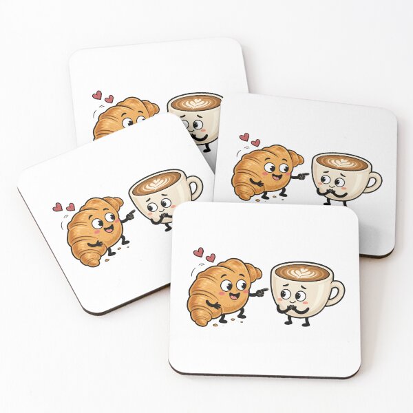 Item preview, Cute Croissant And Coffee Shirt Funny Breakfast Lovers Gift Tee designed and sold by MonkiFlipp.