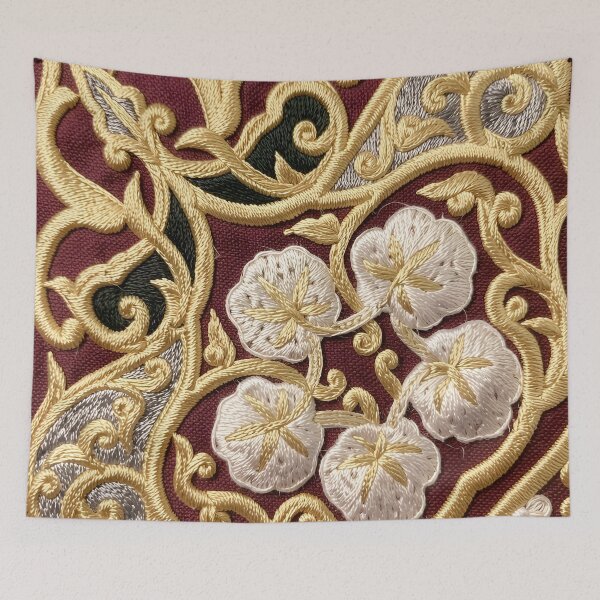 Item preview, Bukhara Uzbek Gold Floral Embroidery  designed and sold by Vicky Brago-Mitchell®.
