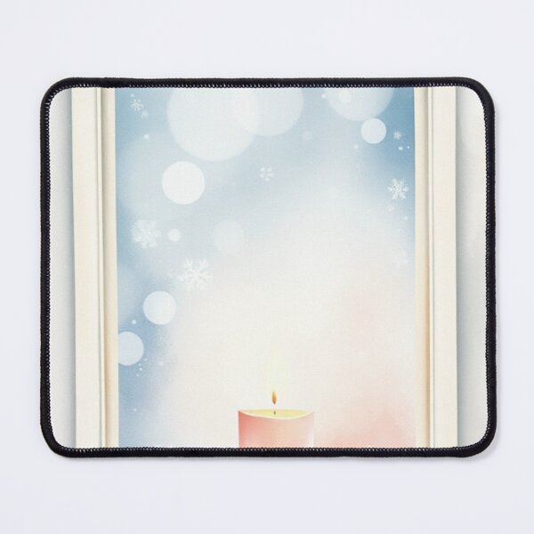 Item preview, Cozy Arched Winter Window Candle Illustration designed and sold by Vida e Arte.