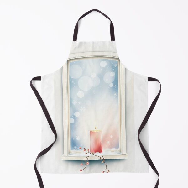 Item preview, Cozy Arched Winter Window Candle Illustration designed and sold by Vida e Arte.