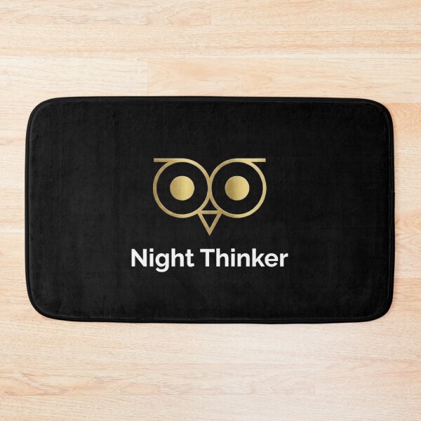 Item preview,  Night Thinker Gold Owl Minimalist Vintry Off designed and sold by VintryOff.