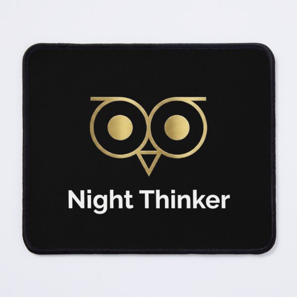 Item preview, Night Thinker Gold Owl Minimalist Vintry Off designed and sold by VintryOff.