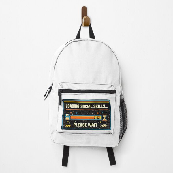 Item preview, Funny Autism, Loading Social Skills Please Wait Funny Retro Tech Introvert designed and sold by graphic-genie.
