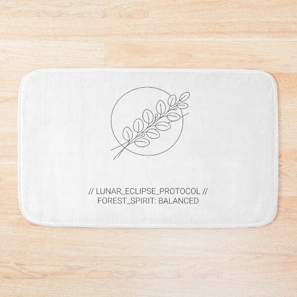 Item preview, Mythical Forest Spirits Lunar Eclipse Protocol Minimalist Art designed and sold by tineldesign.