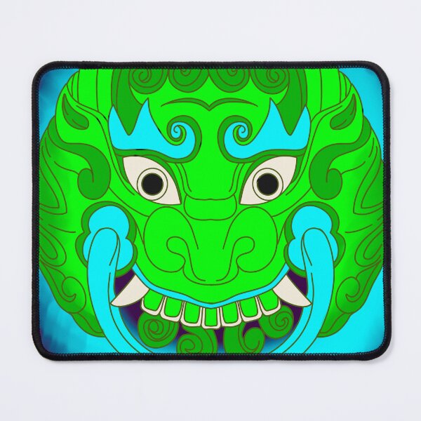Item preview, Korean Halloween Green Goblin Monster Art designed and sold by DaHaeStudio.