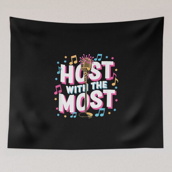 Item preview, Host with The Most Karaoke Night Mic designed and sold by AnnUWatts.