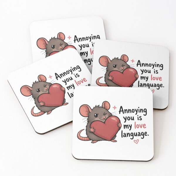 Item preview, Annoying You Is My Love Language Cute Mouse Funny Relationship Design designed and sold by MonkiFlipp.