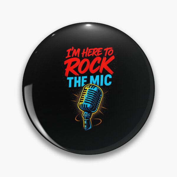 Item preview, I'm Here to Rock The Mic - Singer Karaoke Fun designed and sold by AnnUWatts.