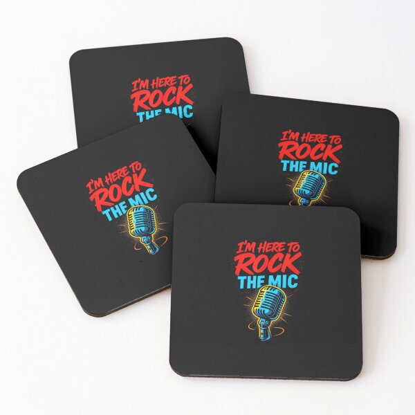 Item preview, I'm Here to Rock The Mic - Singer Karaoke Fun designed and sold by AnnUWatts.