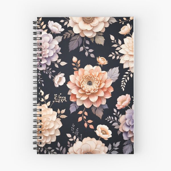 Item preview, Elegant Dark Cream Floral Pattern designed and sold by IntelliMindDesigns.