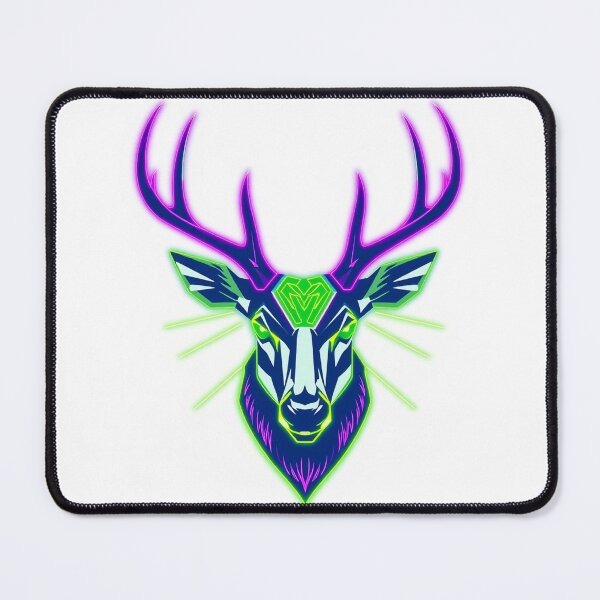 Item preview, Stag Deer Synthwave Neon - Modern Graphic Art Hood designed and sold by QuirkThreadsCo.
