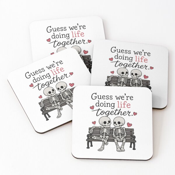 Item preview, Guess We're Doing Life Together Cute Skeleton Couple Gothic Love Design designed and sold by MonkiFlipp.