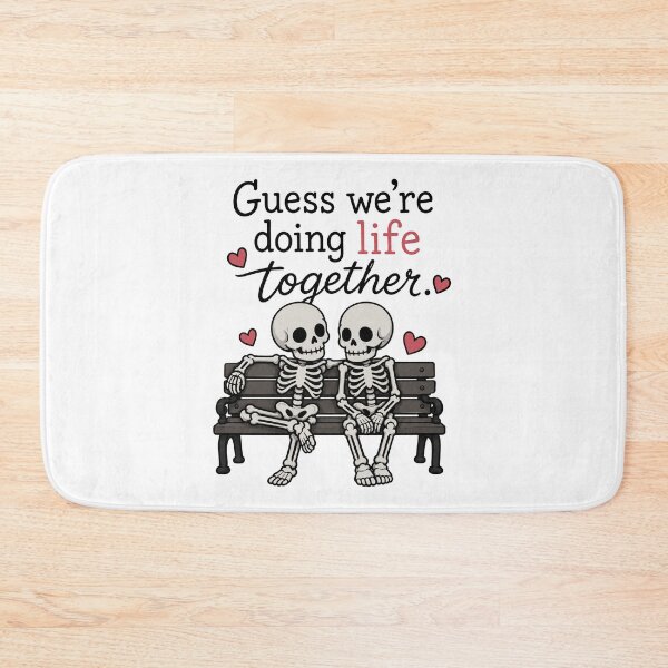 Item preview, Guess We're Doing Life Together Cute Skeleton Couple Gothic Love Design designed and sold by MonkiFlipp.