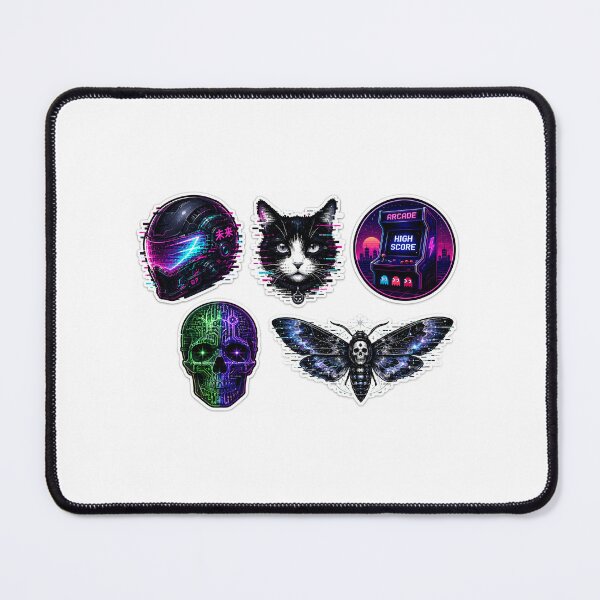 Item preview, Cyberpunk Aesthetic Glitch Art Sticker Pack designed and sold by Glitch-Graphic.