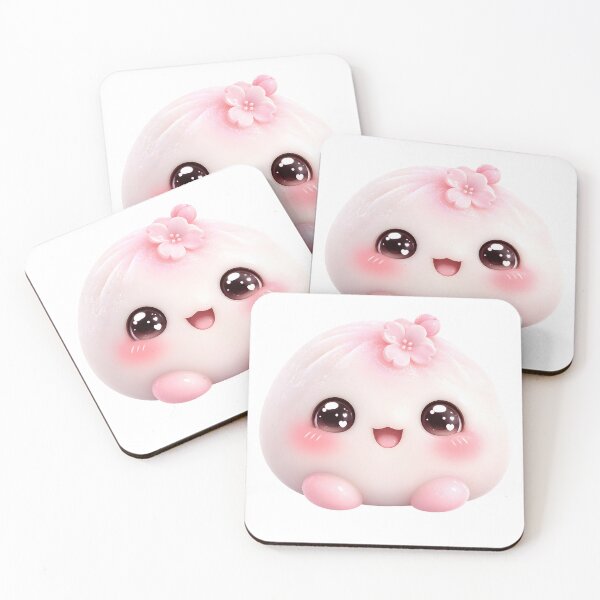 Item preview, Kawaii Mochi Dumpling | Cute Japanese Dessert Character Art designed and sold by LainCellJapan.