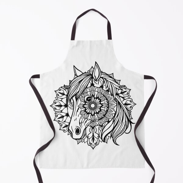Item preview, Horse Mandala Line Art - Modern Graphic Art T-Shir designed and sold by QuirkThreadsCo.