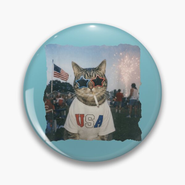 Item preview, Patriotic Cat Wears USA 4th of July designed and sold by meilcannb.