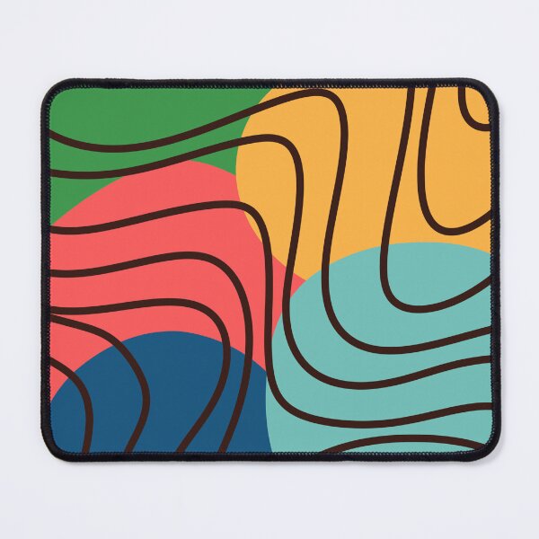 Item preview, Abstract Organic Lines Modern Color Block Geometric Design designed and sold by Volt Junkies.