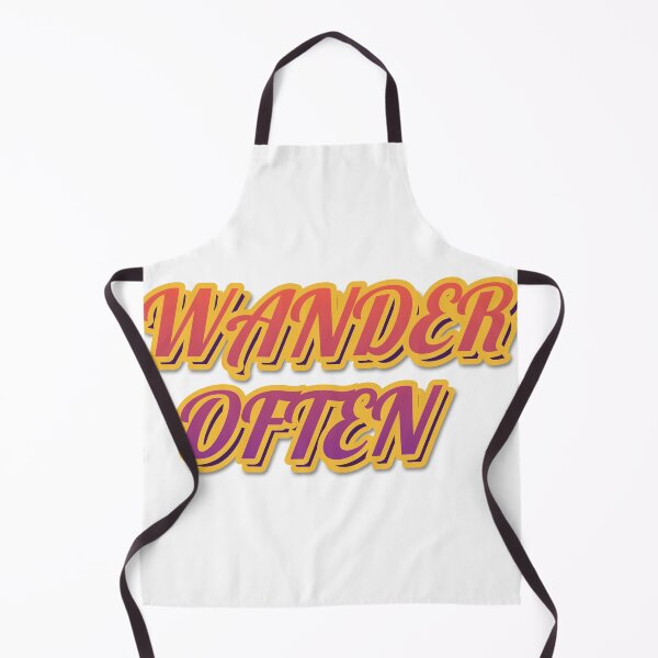 Item preview, Pegatina con tipografía retro "WANDER OFTEN" designed and sold by QuirkThreadsCo.
