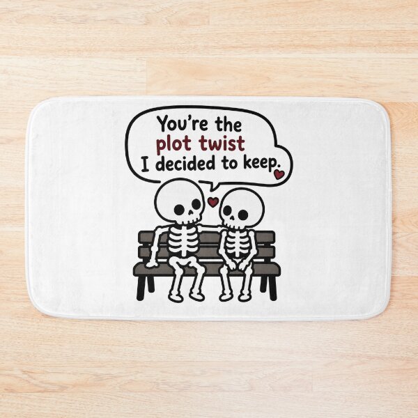 Item preview, You're The Plot Twist I Decided To Keep Skeleton Couple Gothic Love Design designed and sold by MonkiFlipp.