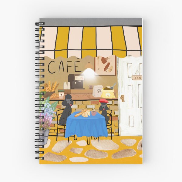 Item preview, Cosy vibes French poodles in a cafe designed and sold by thefrenchyviet.