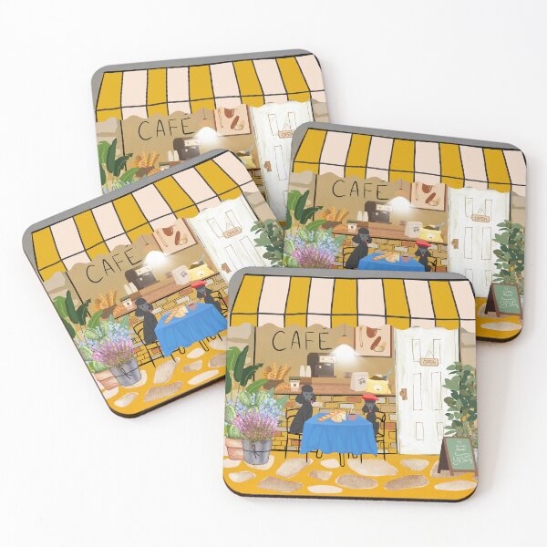 Item preview, Cosy vibes French poodles in a cafe designed and sold by thefrenchyviet.
