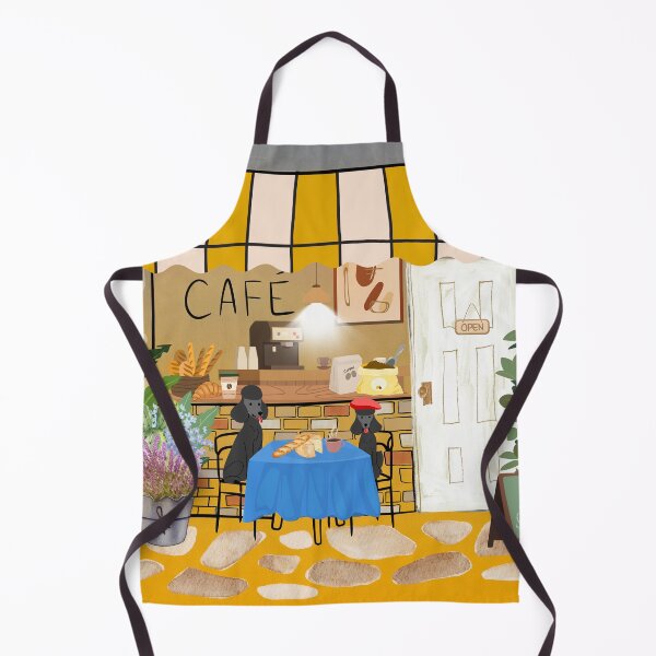 Item preview, Cosy vibes French poodles in a cafe designed and sold by thefrenchyviet.