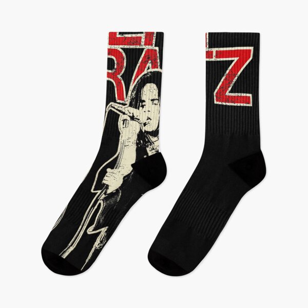 Item preview, Lenny Kravitz Red Logo Mic Pose designed and sold by AnnUWatts.