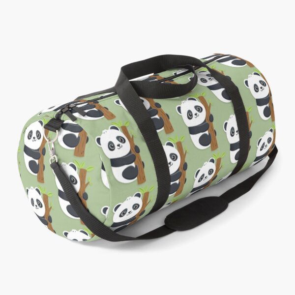 Item preview, Cute Panda Hugging Bamboo Tree Kawaii Bear Sticker Aesthetic Art designed and sold by Nikola Dio.