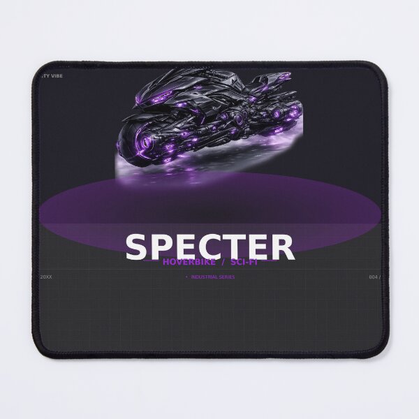 Item preview, Specter Sci-Fi Hoverbike Purple Neon Futuristic Art designed and sold by AvalonMoss.
