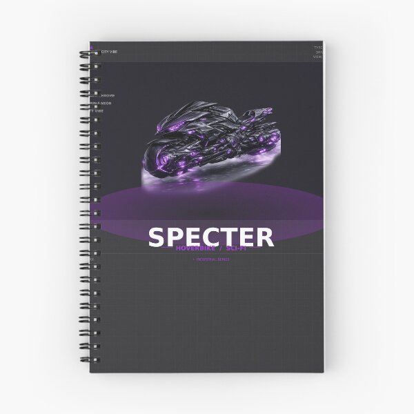 Item preview, Specter Sci-Fi Hoverbike Purple Neon Futuristic Art designed and sold by AvalonMoss.