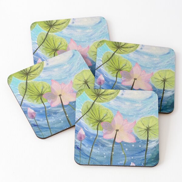 Item preview, Lotus Flower Underwater in Sunshine designed and sold by LaurenOliverArt.