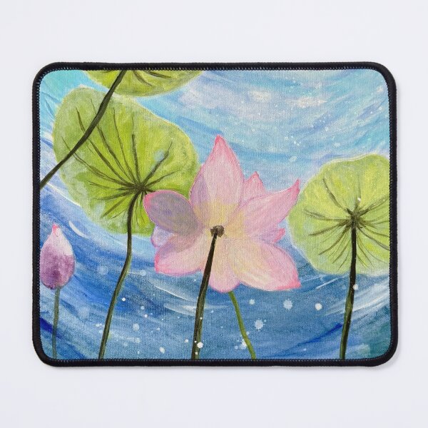 Item preview, Lotus Flower Underwater in Sunshine designed and sold by LaurenOliverArt.