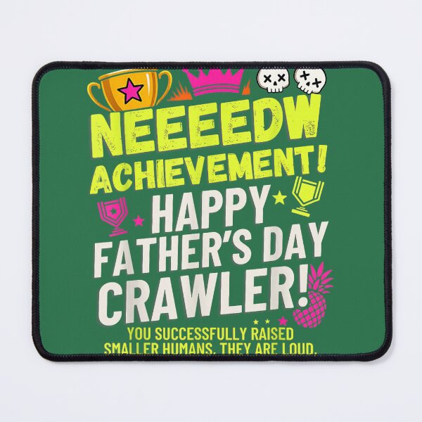 Item preview, Happy Fathers Day Crawler New Achievement Gamer Dad USA designed and sold by whimsymadhu.