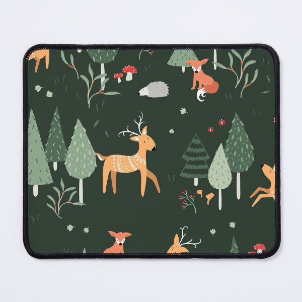 Item preview, Woodland Forest Animals Seamless Pattern | Deer, Fox & Hedgehog Cottagecore Nature Repeat | Cozy Evergreen Wildlife Design designed and sold by RJACreative.