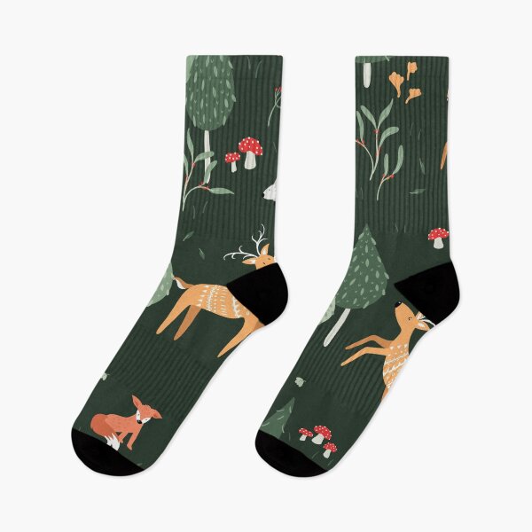 Item preview, Woodland Forest Animals Seamless Pattern | Deer, Fox & Hedgehog Cottagecore Nature Repeat | Cozy Evergreen Wildlife Design designed and sold by RJACreative.