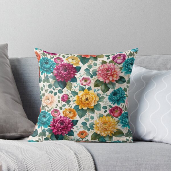 Item preview, Vibrant Colorful Floral Seamless Pattern designed and sold by IntelliMindDesigns.