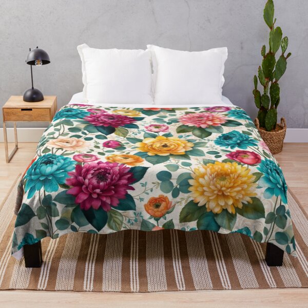 Item preview, Vibrant Colorful Floral Seamless Pattern designed and sold by IntelliMindDesigns.