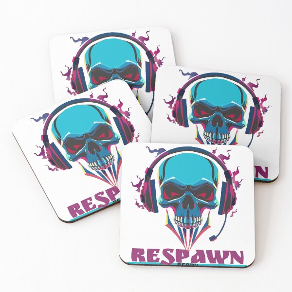 Item preview, Respawn ready - illustration of skull wearing gaming headset designed and sold by Envelope-99.