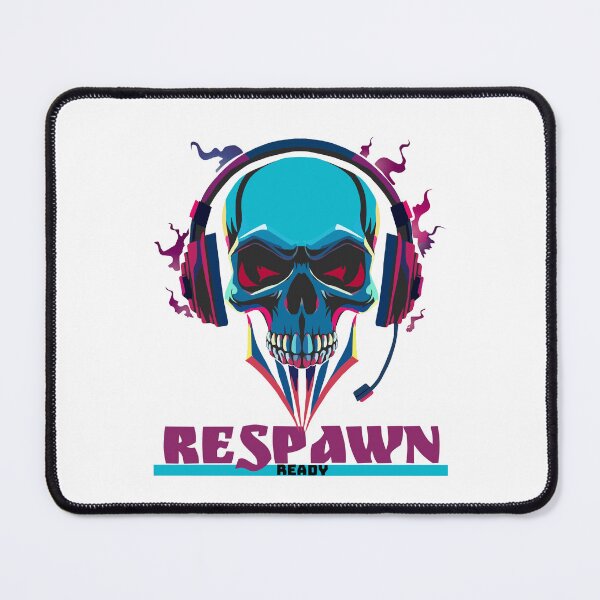 Item preview, Respawn ready - illustration of skull wearing gaming headset designed and sold by Envelope-99.