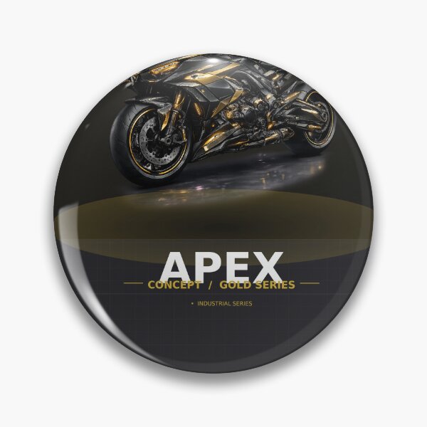 Item preview, Apex Gold Black Geometric Concept Superbike Art designed and sold by AvalonMoss.