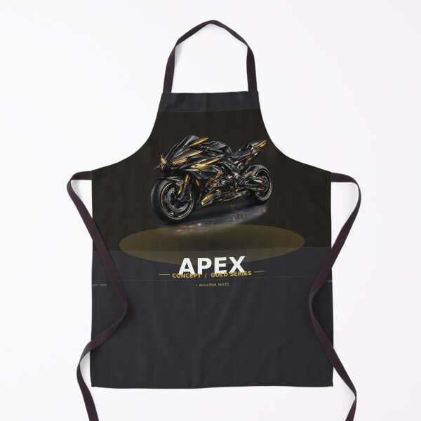 Item preview, Apex Gold Black Geometric Concept Superbike Art designed and sold by AvalonMoss.